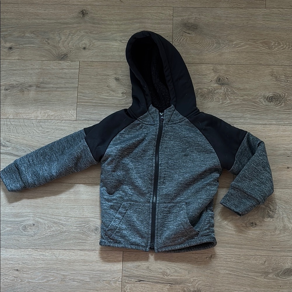 Children’s Place athletic Sherpa Hooded Sweatshirt